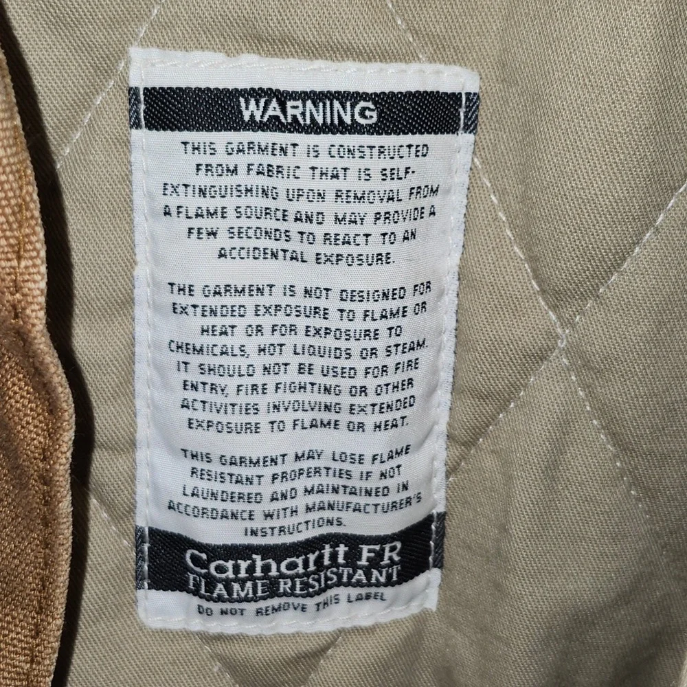 Carhartt FR Flame Resistant Duck Traditional Coat Brown FRC066 BRN Mens Large